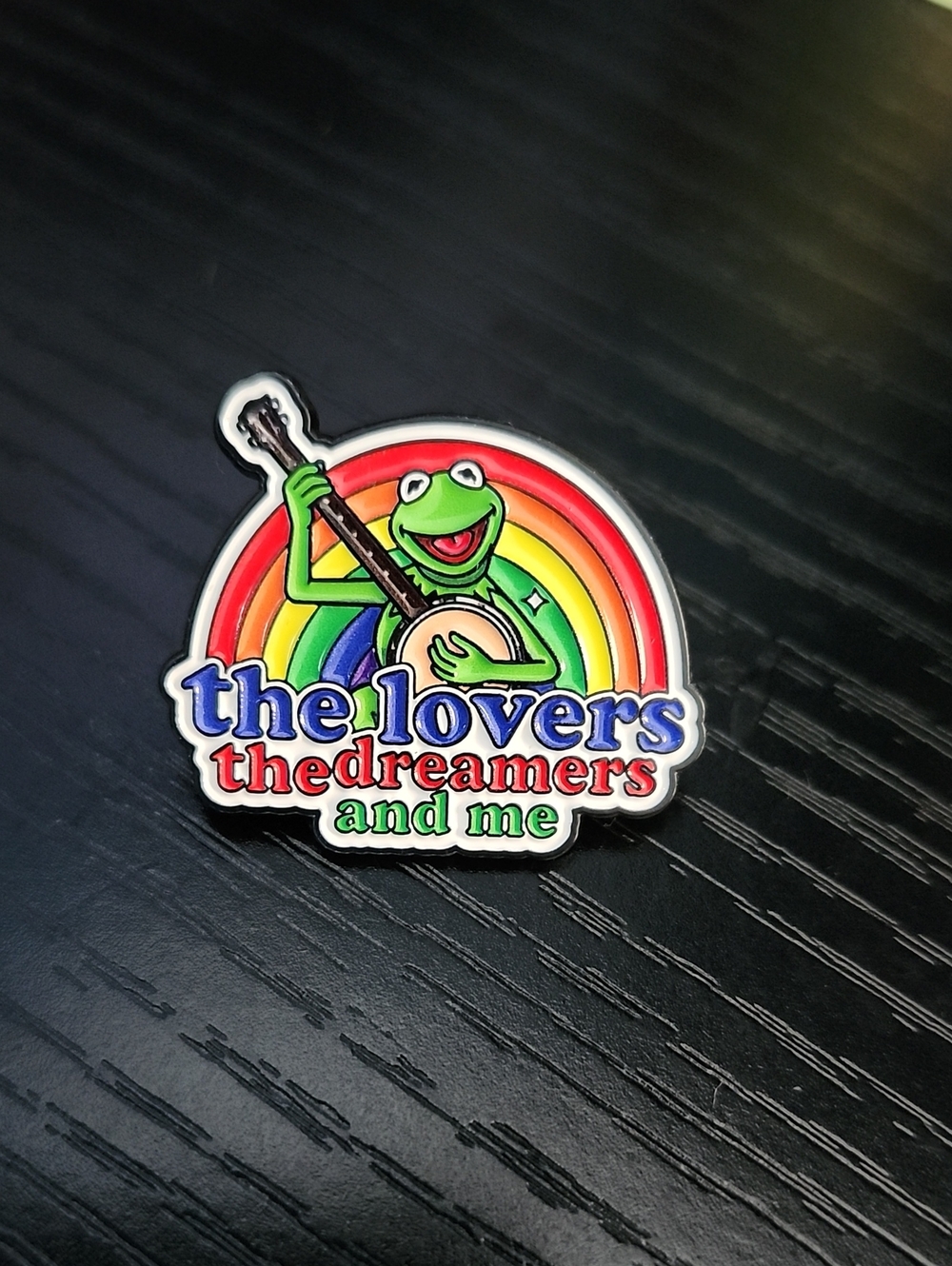 Muppets Rainbow Connection The Lovers The Dreamers And Me Kermit Enamel Pin